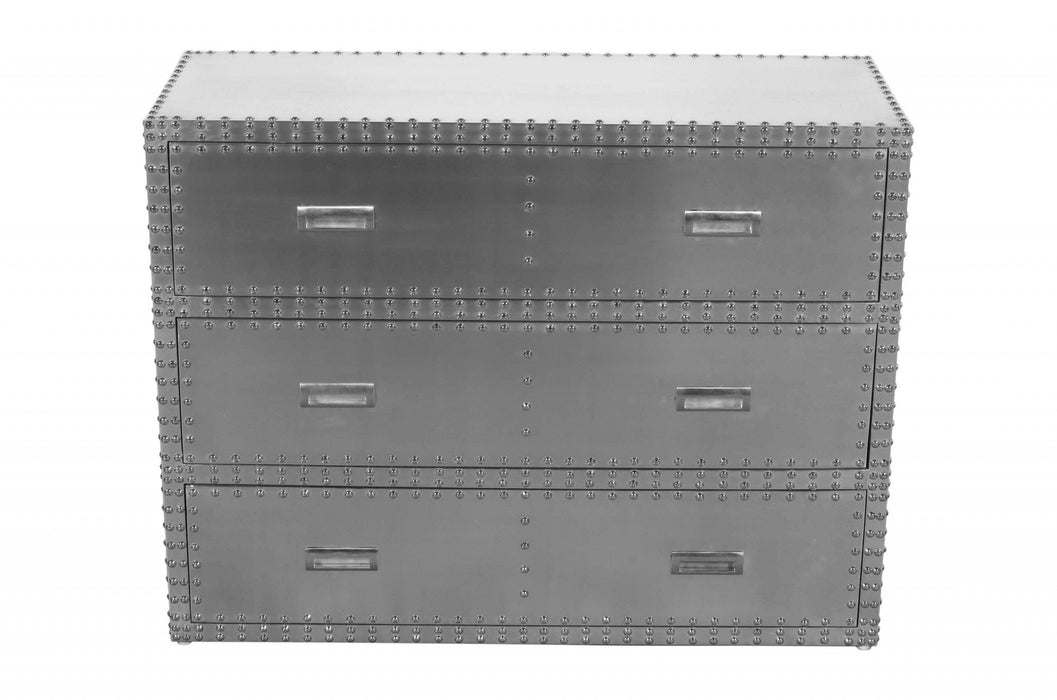 Three Drawer Dresser - Silver Gray