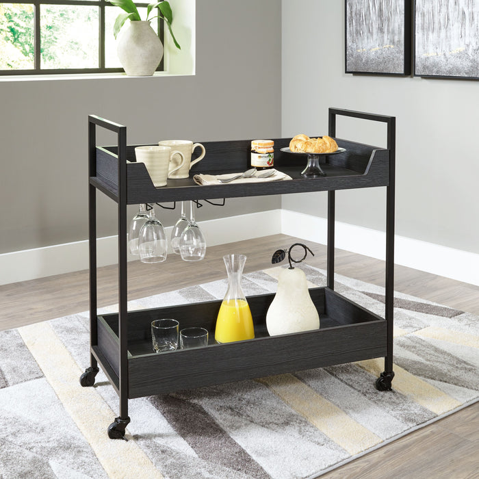 Yarlow - Black / Gray - Bar Cart