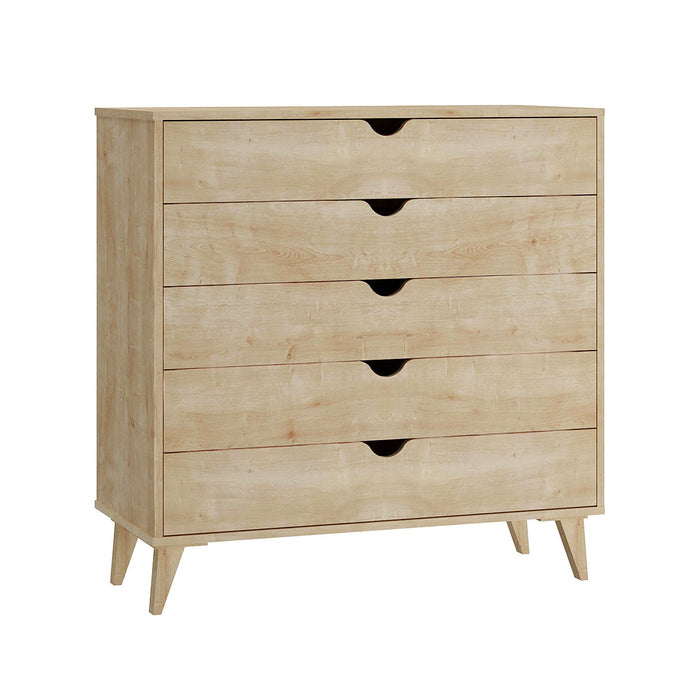 Five Drawer Dresser - Natural