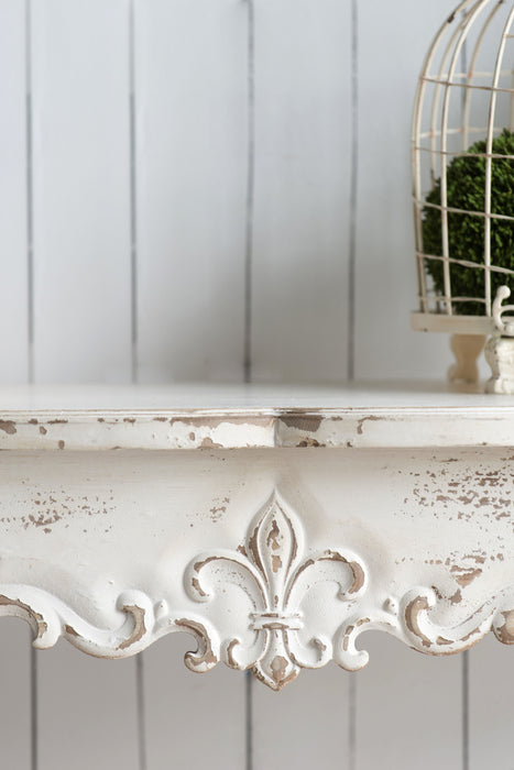 Slimline Console Table, For Hallway Living Room Bedroom - Whitewash