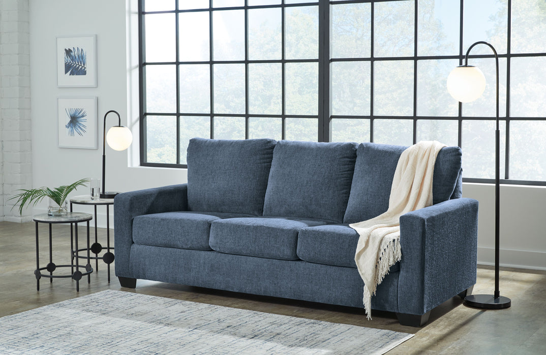 Rannis - Navy - Queen Sofa Sleeper - Fabric