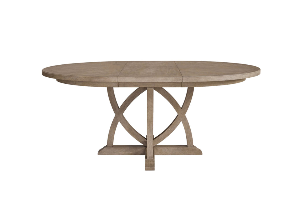 Round Dining Extendable Dining Table - Sand