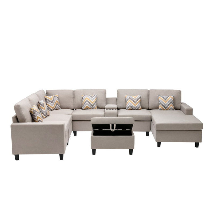 Nolan - 8 Piece Sectional Sofa With Interchangeable Legs