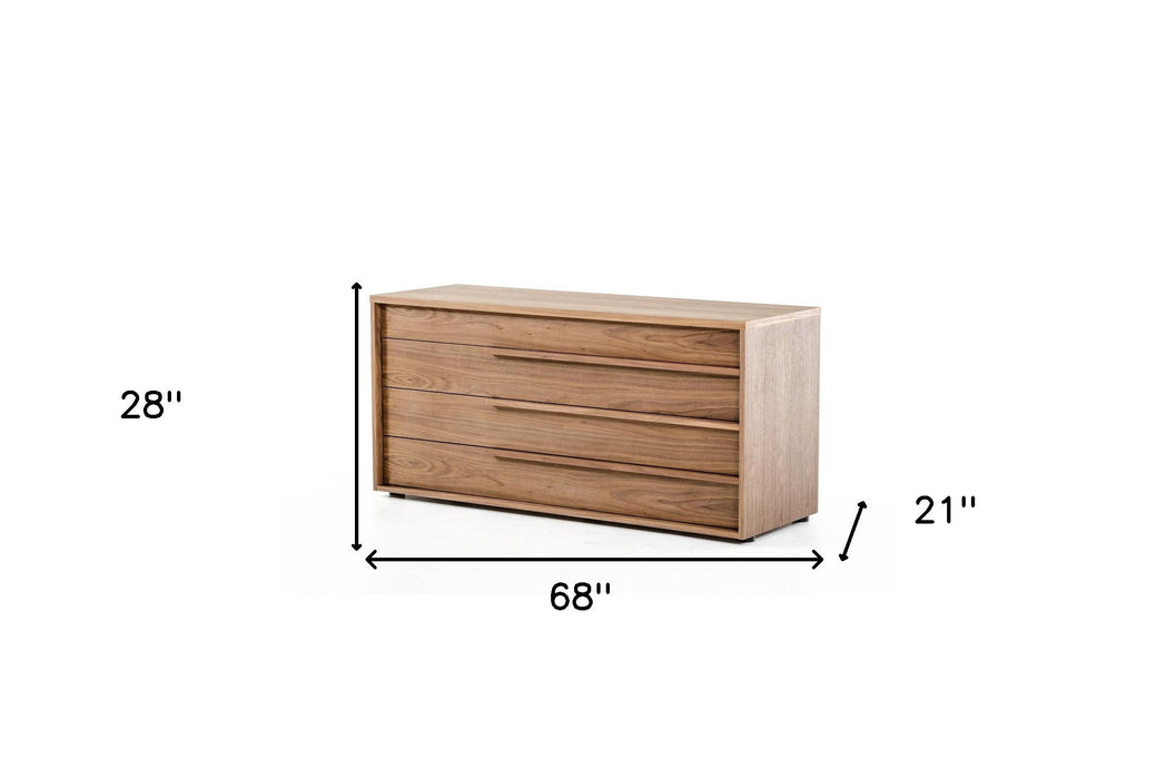 Three Drawer Dresser - Brown