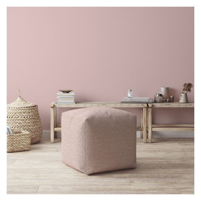 Cotton Pouf Cover - Pink