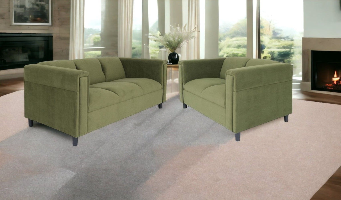 2 Piece Five Person Seating Set - Green