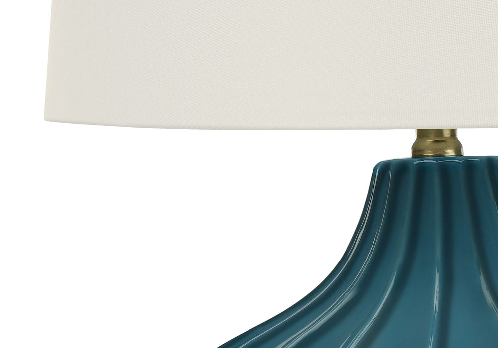 Lighting, Table Lamp, Ceramic, Transitional - Blue