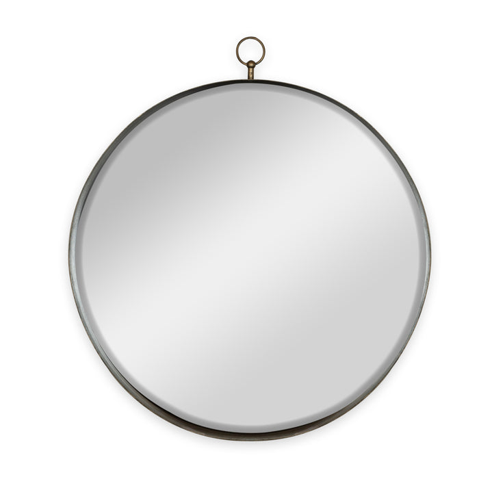 Round Mirror, Circle Mirror With Iron Frame For Living Room Bedroom Vanity, Entryway Hallway