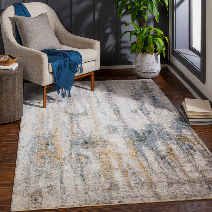 Ladoga - Modern 9 X 12 Rug - Pearl Silver