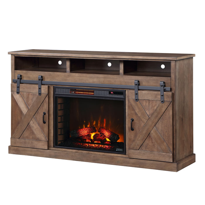 Farmhouse - Electric Fireplace TV Stand For TV