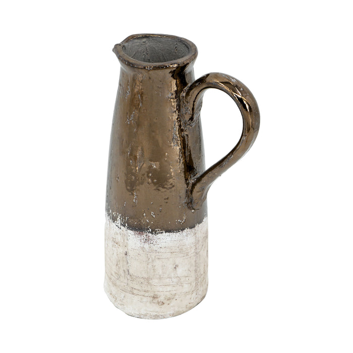 Candia Terracotta Pitcher - Sienna Brown