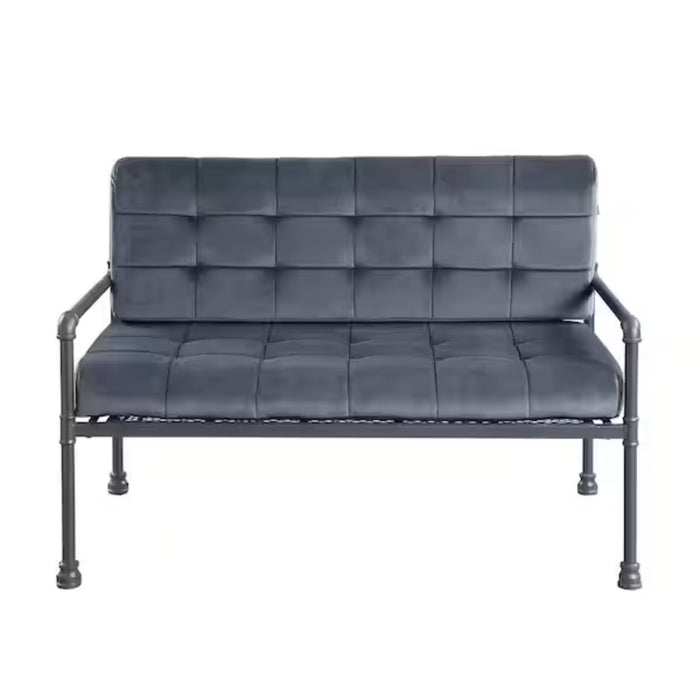 Velvet Loveseat - Gray