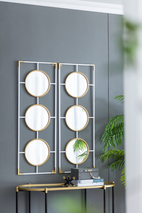 Frame With Mirror - Gold / White