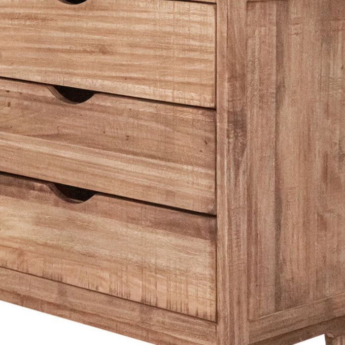 Solid Wood Three Drawer Chest - Natural