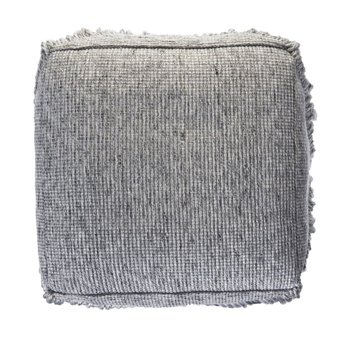 Wool Ottoman - Gray