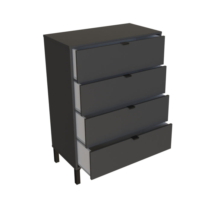 Four Drawer Standard Chest - Gray