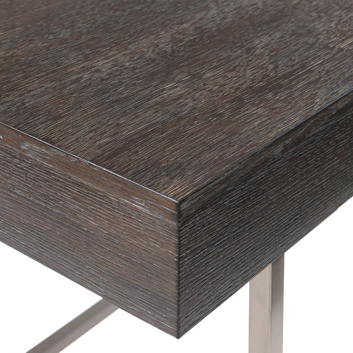 Claude - Modern Oak Desk - Dark Gray