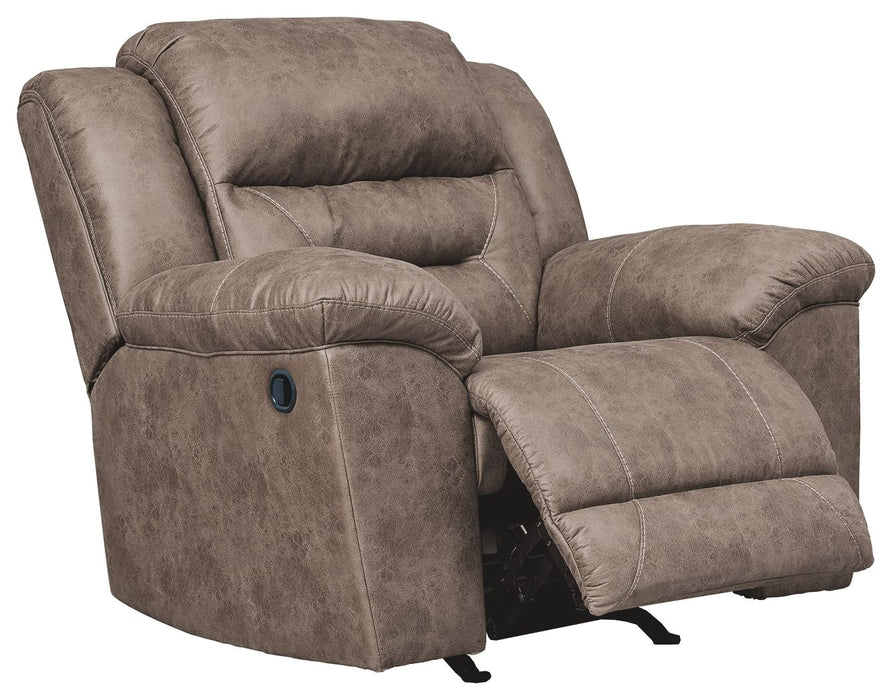 Stoneland - Fossil - Rocker Recliner - Faux Leather