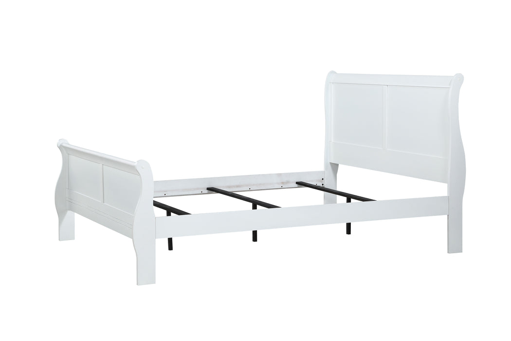 Louis Philip - Queen Headboard, Footboard - White