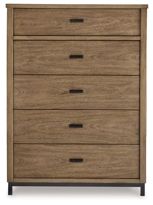 Tomtyn - Light Brown - Five Drawer Chest