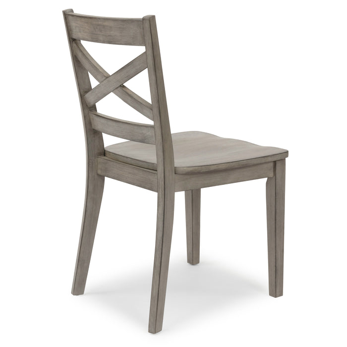 Walker - Dining Chair (Set of 2) - Wood - Dark Gray - 34.5"