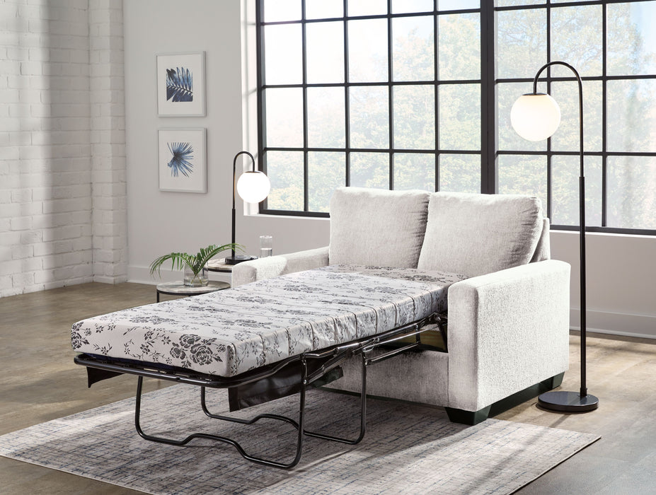 Rannis - Snow - Twin Sofa Sleeper - Fabric