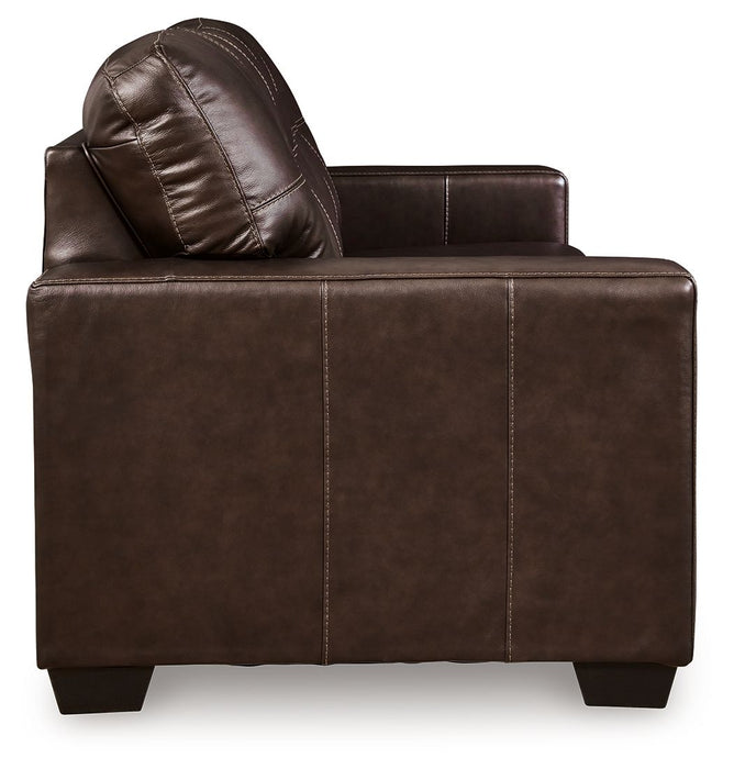 Santorine - Dark Brown - Queen Sofa Sleeper - Leather Match