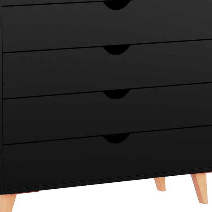 Five Drawer Dresser - Black