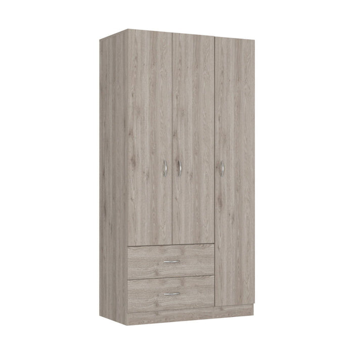 2 Drawer Combo Dresser - Light Gray