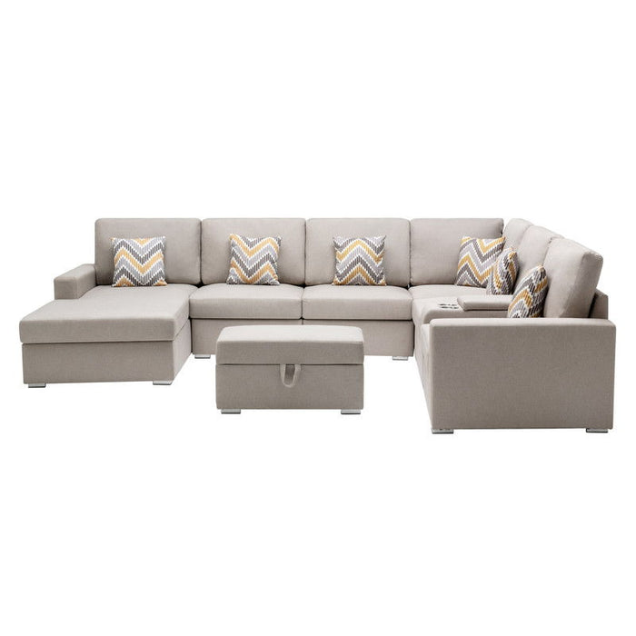 Nolan - 8 Piece Sectional Sofa With Interchangeable Legs