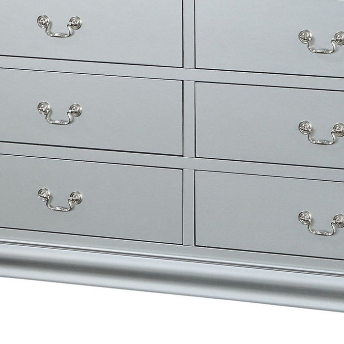 Solid Wood Double Dresser - Gray