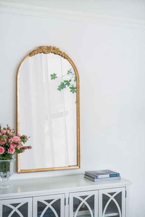 Floor Mirror, Full Body Mirror Dressing Make Up Mirror For Bathroom Bedroom Living Room - Gold