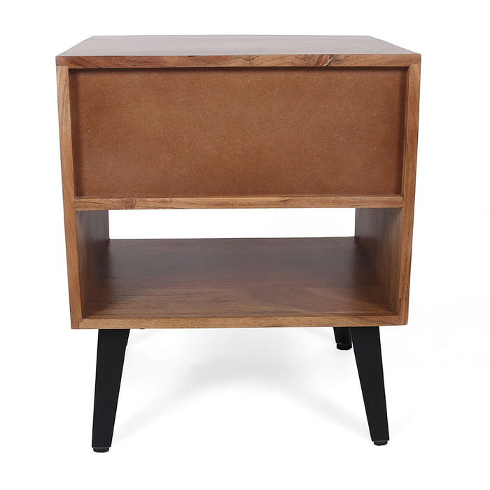 Asther Bedside Table - Natural Brown