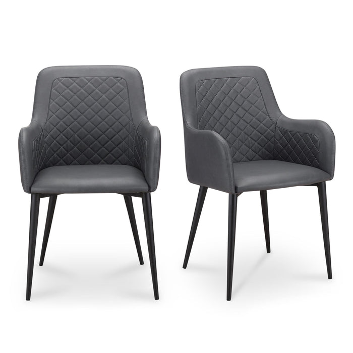 Cantata - Dining Chair Chair Vegan Leather (Set of 2) - Slate