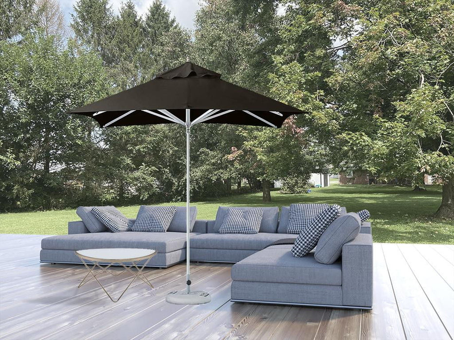 Polyester Square Market Patio Umbrella - Black