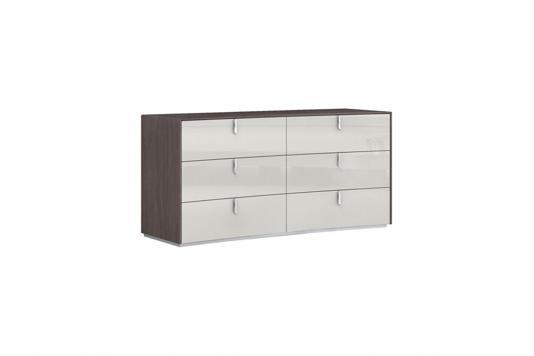 Six Drawer / Double Dresser - Gray