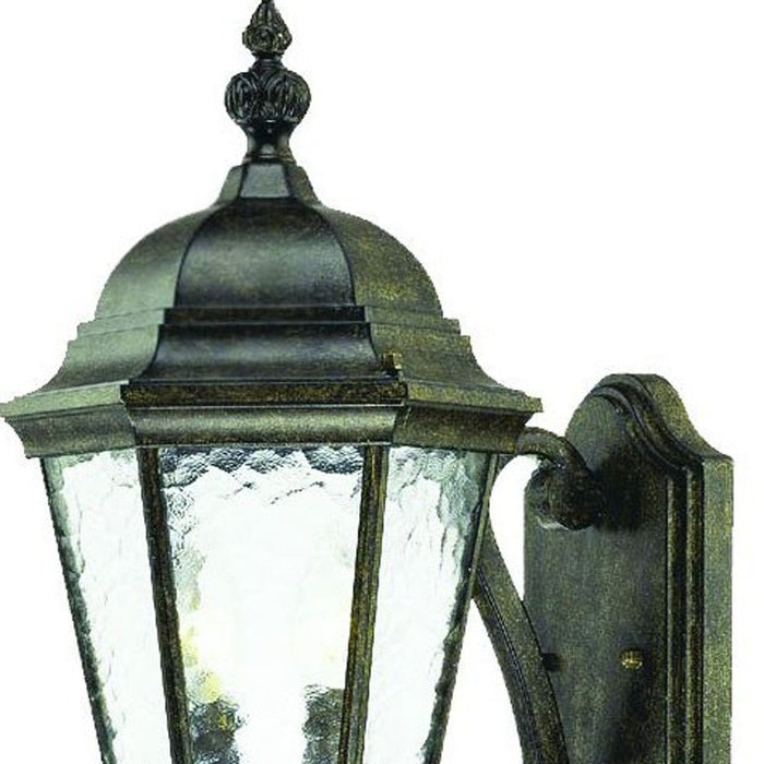 Two Light Carousel Lantern Wall Light - Antique Black