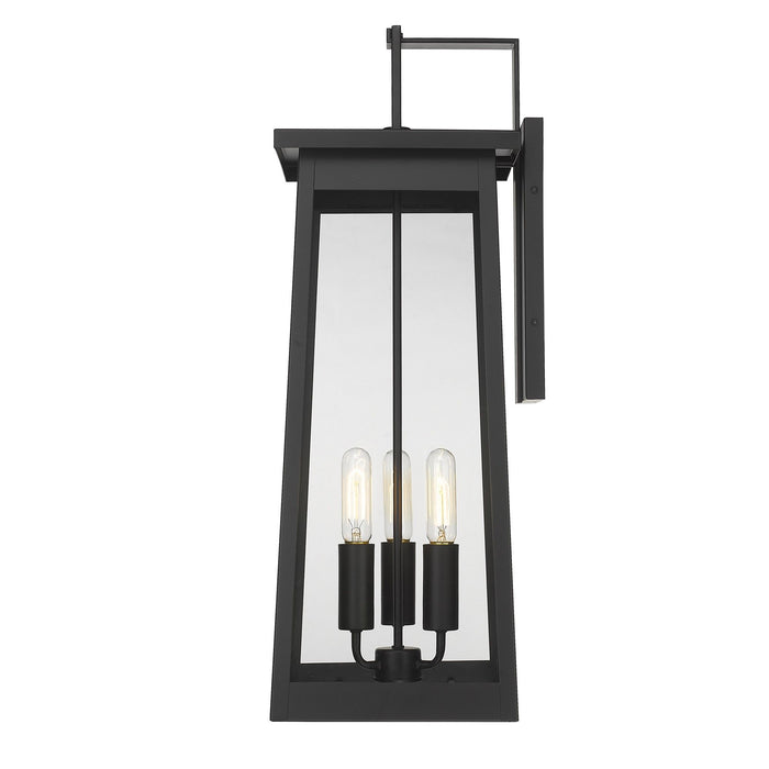 Alden 3 Light Wall Light - Matte Black