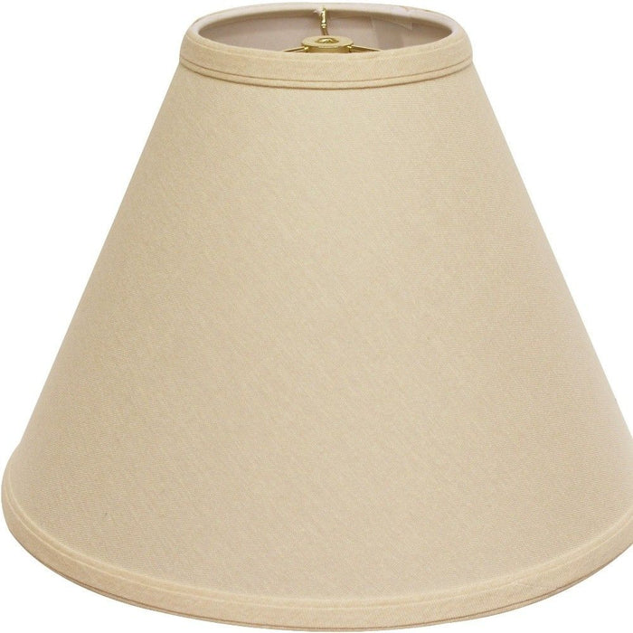 Parchment Deep Cone Linen Lampshade - Biege