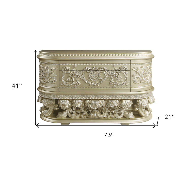 Three Drawer Dresser - Champagne