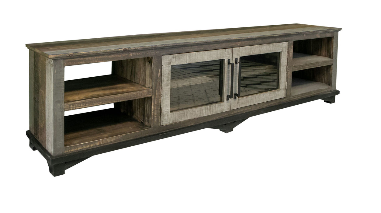 Loft Brown - TV Stand - Two Tone Gray / Brown
