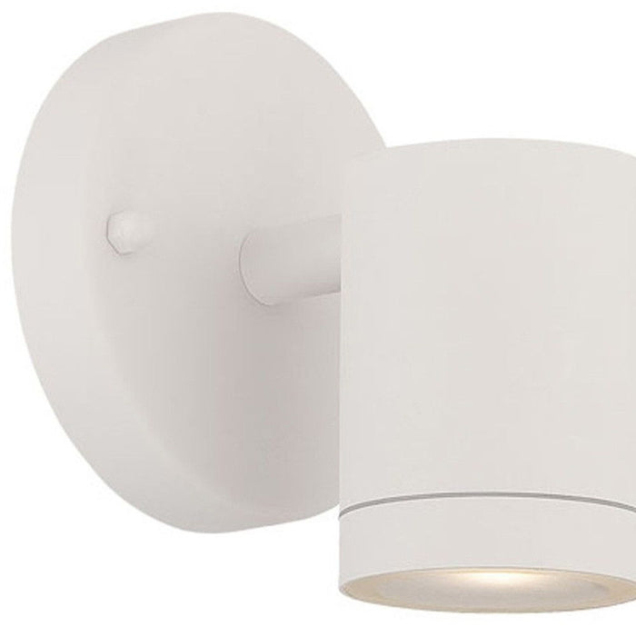 Led One Light Outdoor Can Shape Wall Sconce - White