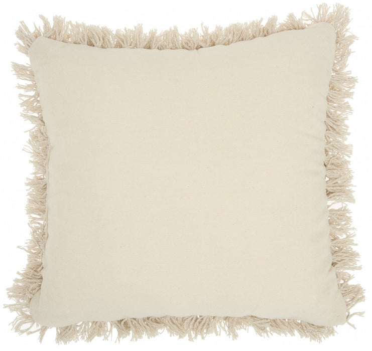 Bohemian Decorative Throw Pillow - Cream