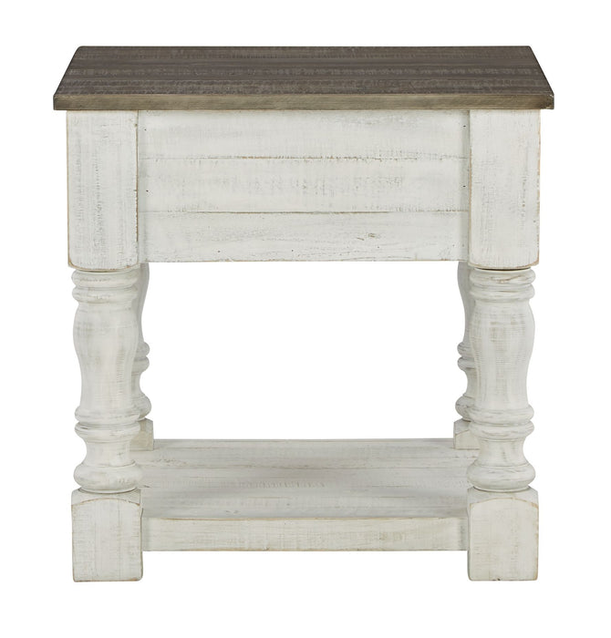 Havalance - White / Gray - Square End Table