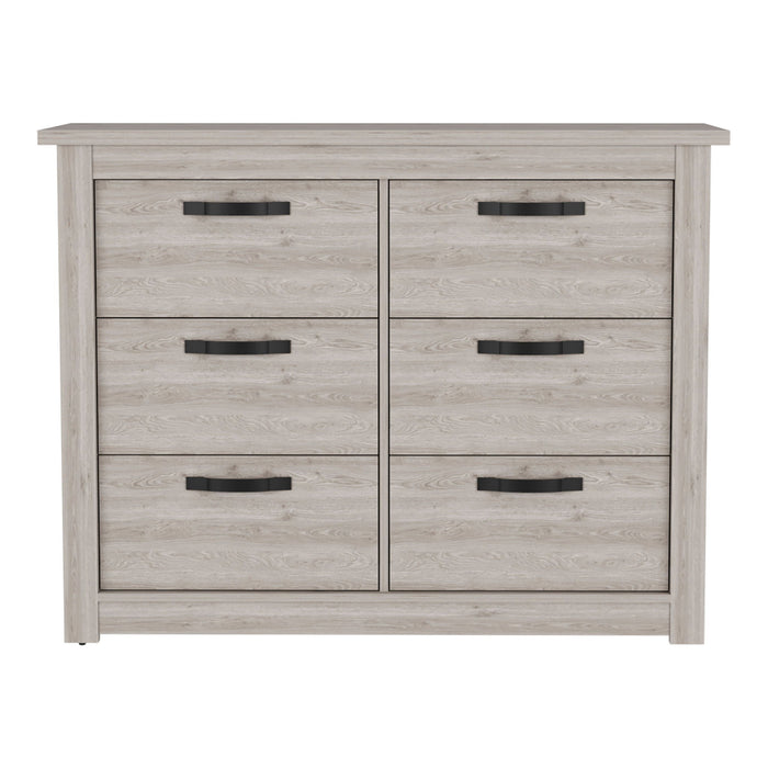 Six Drawer Dresser - Oak