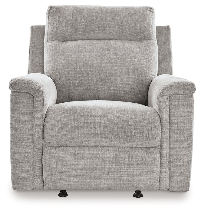 Barnsana - Ash - Power Rocker Recliner - Fabric