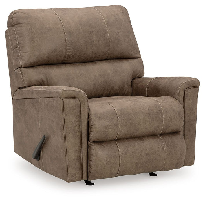 Navi - Fossil - Rocker Recliner - Faux Leather