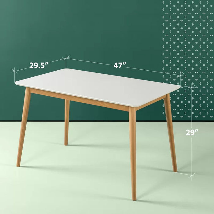 Modern Wood Dining Table - White