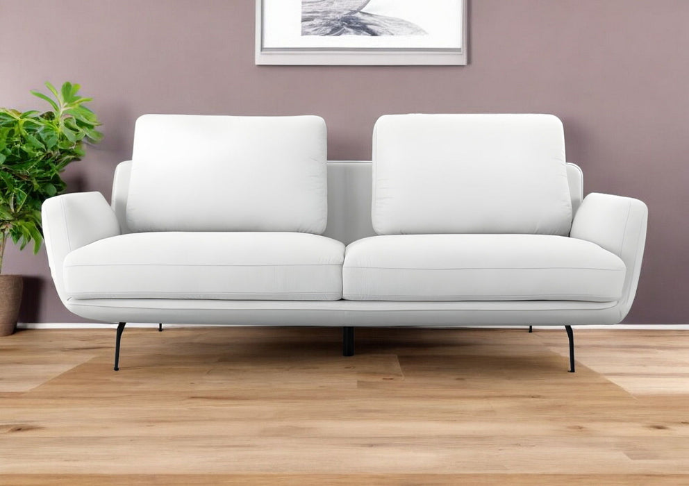 Sofa With Black Legs - Off White