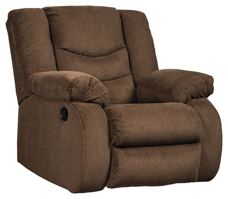 Tulen - Chocolate - Rocker Recliner - Fabric